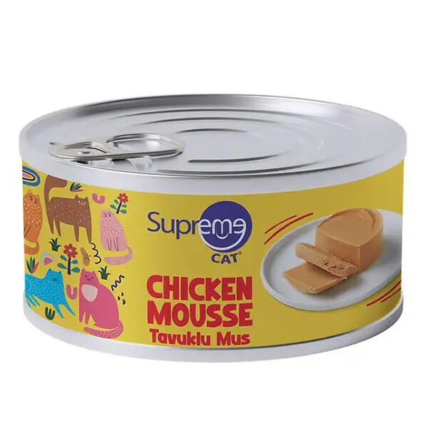 Supreme Cat Tavuklu Püre Yetişkin Konserve Kedi Maması 85gr