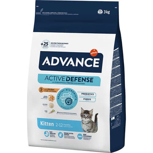 Advance Kitten Tavuk Etli 3 Kg Yavru Kuru Kedi Maması