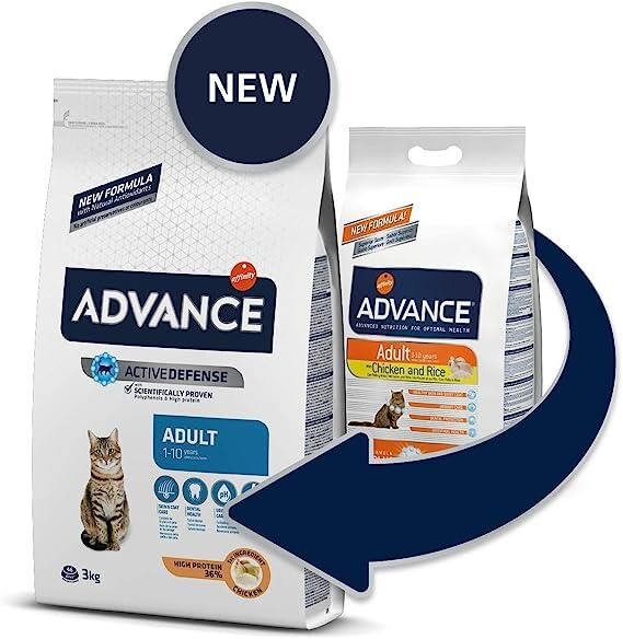 Advance Tavuklu ve Pirinçli Yetişkin Kedi Maması 3 KG