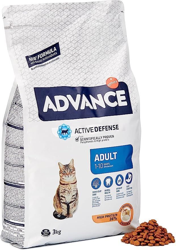 Advance Tavuklu ve Pirinçli Yetişkin Kedi Maması 3 KG
