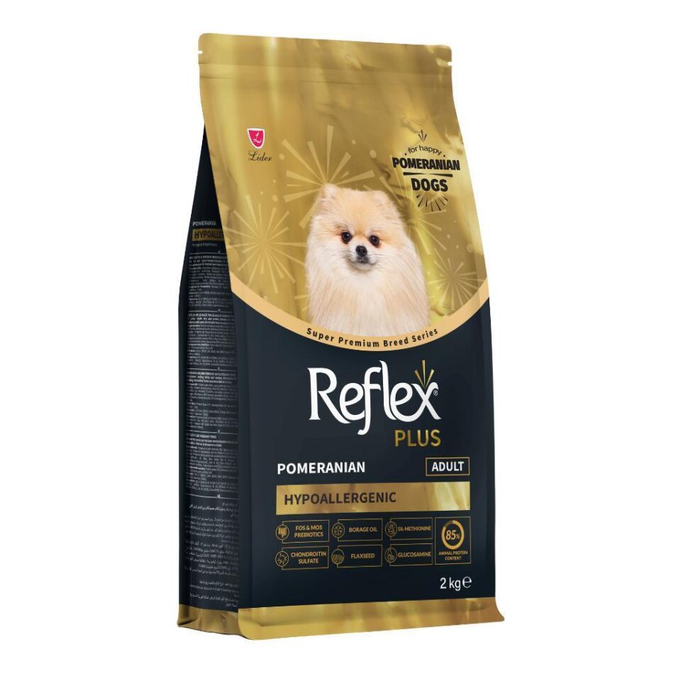 Reflex Plus Hipoalerjenik Pomeranian Yetişkin Köpek Maması 2kg