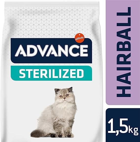 Advance Hairball Sterilised Hindi Etli Kısırlaştırılmış Yetişkin Kedi Maması 1.5 KG