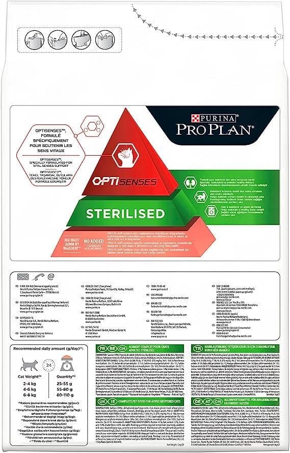 Pro Plan Sterilised Somonlu Kısırlaştırılmış Kedi Maması 3 Kg