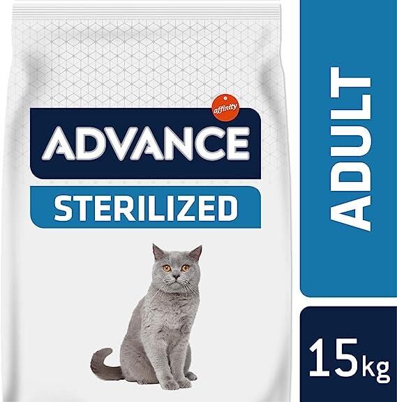 Advance Sterilised Hindi Etli Kısırlaştırılmış Yetişkin Kedi Maması 15 KG