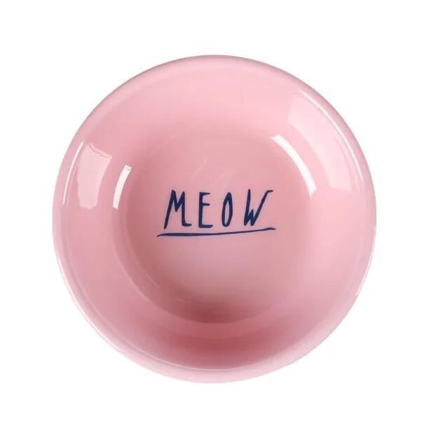 Flamingo Nell Boyalı Çelik Mama Kabı Antislip Gri-Pembe - 250ML