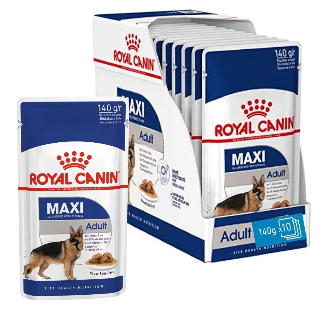 Royal Canin Maxi Adult Gravy Yetişkin Köpek Yaş Maması 140 Gr 10 Lu