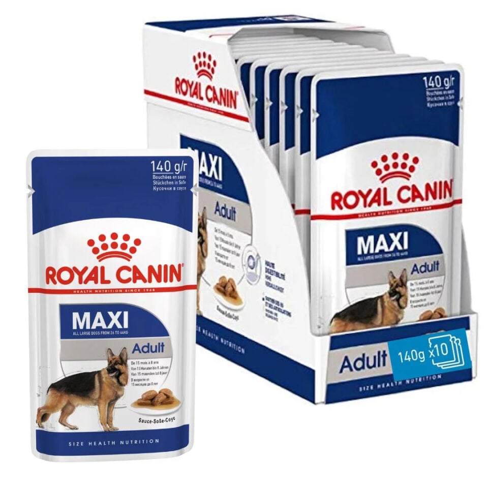 Royal Canin Maxi Adult Gravy Yetişkin Köpek Yaş Maması 140 Gr 10 Lu