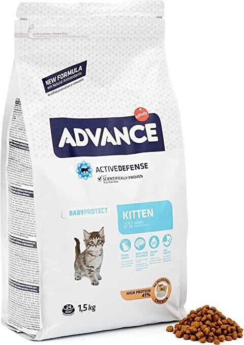 Advance Kitten Tavuklu ve Pirinçli Yavru Kedi Maması 1.5 KG