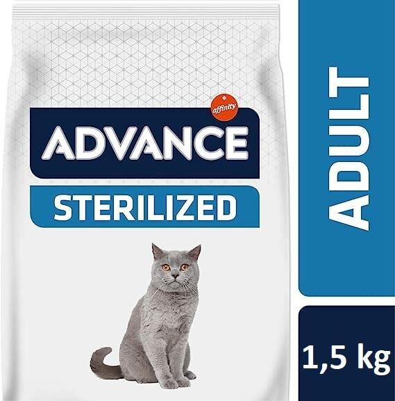 Advance Sterilised Hindi Etli Kısırlaştırılmış Yetişkin Kedi Maması 1.5 KG