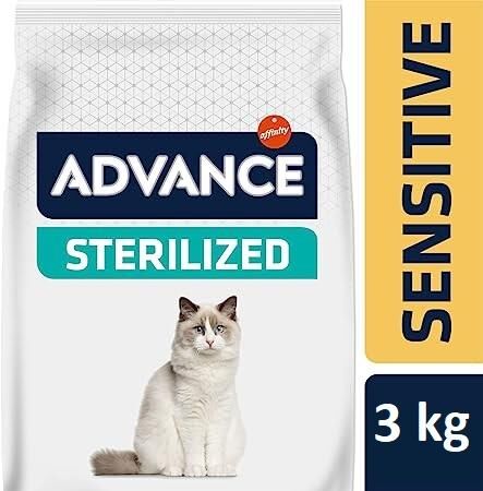 Advance Sensitive Sterilised Somonlu Kısırlaştırılmış Yetişkin Kedi Maması 3 KG