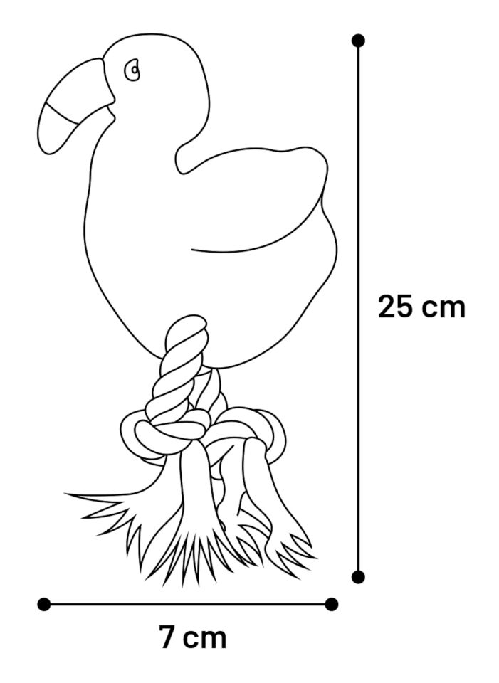 Flamingo Andes İpli Pembe Flamingo Peluş Oyuncak 25cm