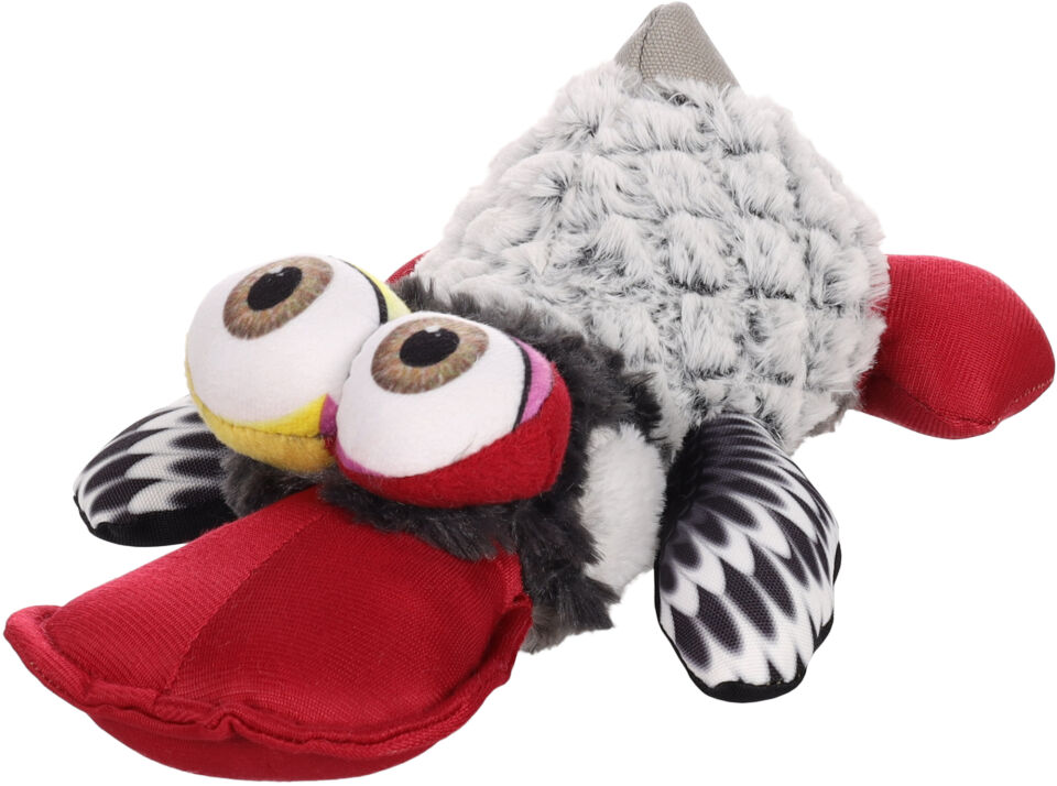 Flamingo Dazy Gri-Kırmızı Sesli Peluş Kaz Oyuncak
