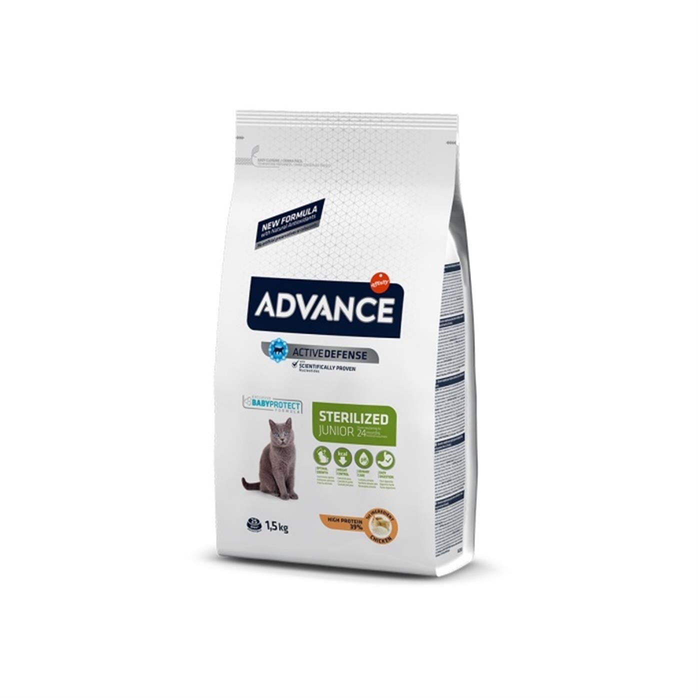 Advance Young Sterilised Tavuklu Kısırlaştırılmış Yavru Kedi Maması 1.5 KG