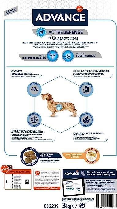 Advance Mini Light Tavuklu Diyet Küçük Irk Yetişkin Köpek Maması 3 KG