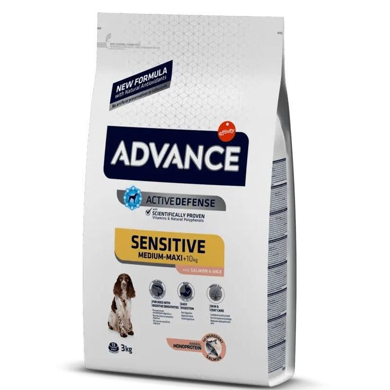 Advance Sensitive Somonlu ve Pirinçli Hassas Yetişkin Köpek Maması 3 KG