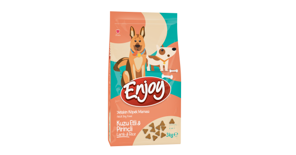 Enjoy Kuzu Etli ve Pirinçli Köpek Maması 15 kg