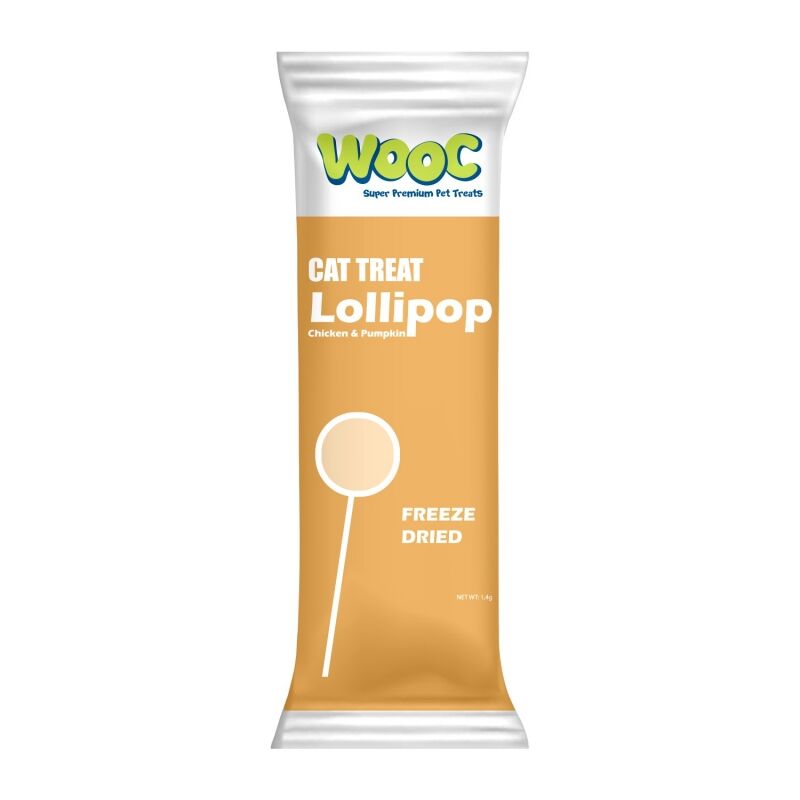 Wooc Tavuk&Balkabakli Kedi Lolipop 50'LI
