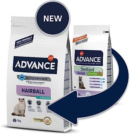 Advance Hairball Sterilised Hindi Etli Kısırlaştırılmış Yetişkin Kedi Maması 3 KG