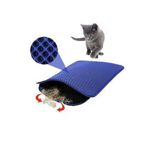 Petpretty Elekli Kedi Tuvalet Paspası Mavi 50x60 Cm