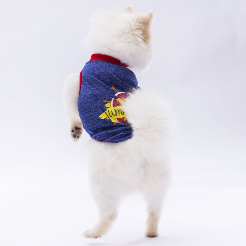 Pawstar Lacivert Summer Time Tişört L