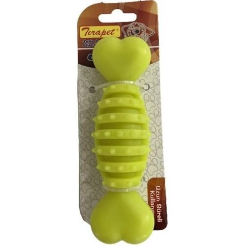 Petpretty Dikenli Halter Dev Kemik Köpek Oyuncağı Sarı