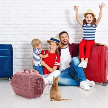 Imac Carry Sport Metal Kapılı Evcil Hayvan Taşıma Çantası Mavi 48,5x34x32cm - 1