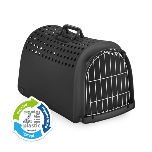 Imac Lınus 2nd Lıfe Evcil Hayvan Taşıma Çantası Siyah 52,5x32x34,5cm - IMAC