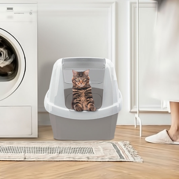 Imac Maddy Kapalı Kedi Tuvaleti Petrol Mavisi 65x47,5x47,5cm - 2