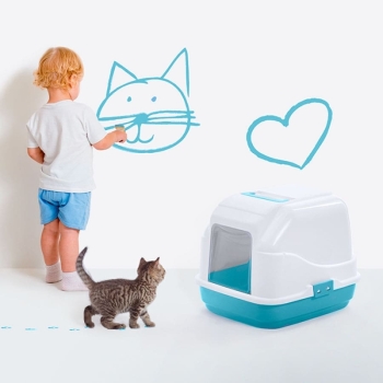 Imac My Cat Kapalı Kedi Tuvaleti 50x40x40cm - 2