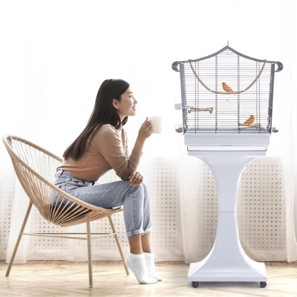 Imac Sofıa Ayaklı Kuş Kafesi Morcivert 62,5x33x61/132cm -SADECE İSTANBUL İÇİ TESLİMATA UYGUNDUR - IMAC