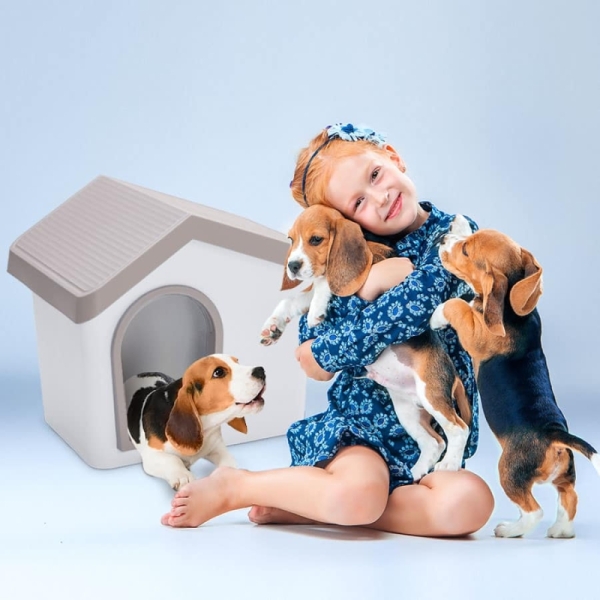 Imac Zeus 50 Evcil Hayvan Evi Bej/beyaz 53x46x47,6cm - 2