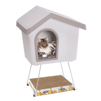 Imac Zeus 50 Evcil Hayvan Evi Bej/beyaz 53x46x47,6cm - 3