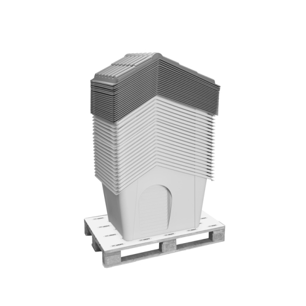 IMAC Zeus 90 Evcil Hayvan Evi Gri 98,5x77,5x72,5cm -SADECE İSTANBUL İÇİ TESLİMATA UYGUNDUR - 2