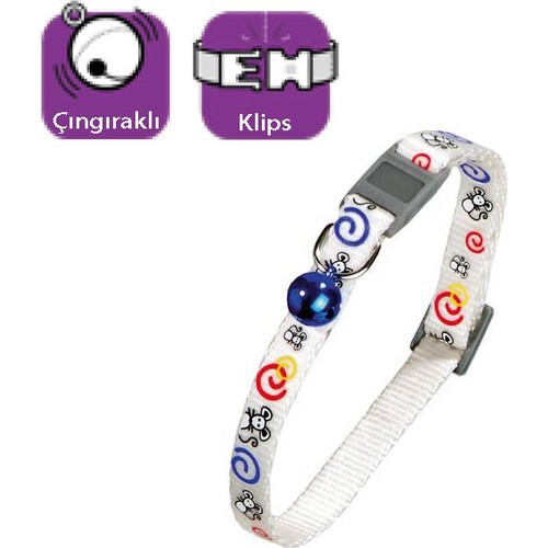 KARLIE ÇINGIRAKLI TASMA BEYAZ 30 CM - Karlie