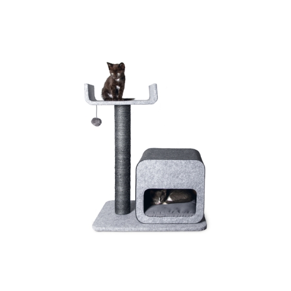 Karlie Kedi Tırmalama+ev Flavıe Gri 60x40x77cm - Karlie