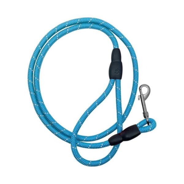 Maxi Life Renkli Fitil Köpek Gezdirme 1mm 120cm Turkuaz - Maxi Life