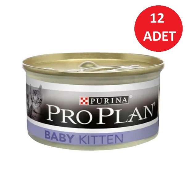 Pro Plan Baby Kitten Tavuklu Yavru Kedi Yaş Maması 85 Gr 12 Li - Pro Plan