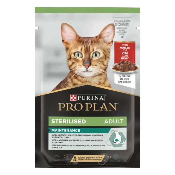Pro Plan Biftekli Steril Pouch Kısır Kedi Konservesi 85 Gr - Pro Plan