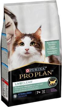Pro Plan Liveclear Sterilised +7 Hindili Kısırlaştırımış Yaşlı Kedi Maması 1.4 Kg - 2