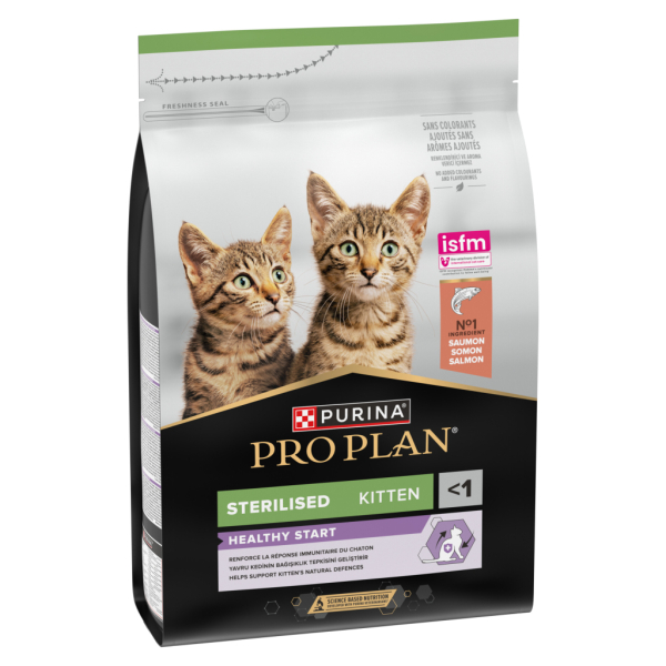 Pro Plan Somonlu Kısırlaştırılmış Yavru Kedi Maması 3kg - Pro Plan