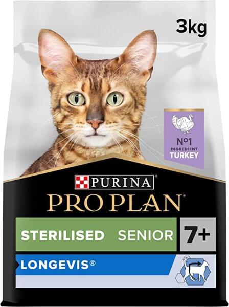 Pro Plan Sterilised Senior +7 Hindili Yaşlı Kedi Maması 3 Kg - Pro Plan