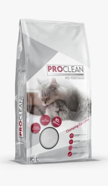 ProClean Kokusuz İnce Taneli Topaklanan Kedi Kumu 10 Lt - ProClean