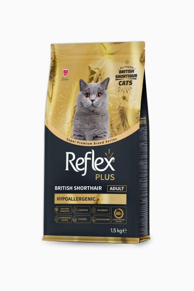 Reflex Plus British Shorthair Yetişkin Kedi Maması 1,5 KG - Reflex