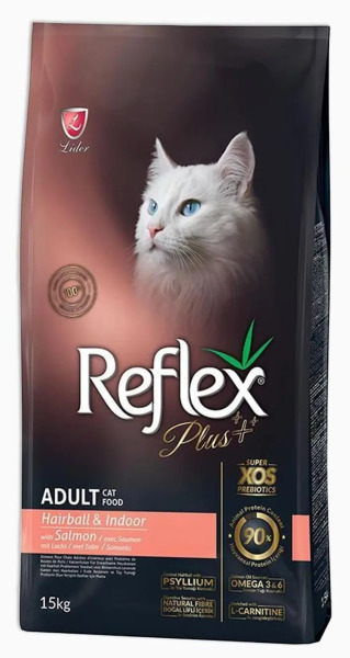 Reflex Plus Hairball Somonlu Yetişkin Kedi Maması 15 kg - Reflex
