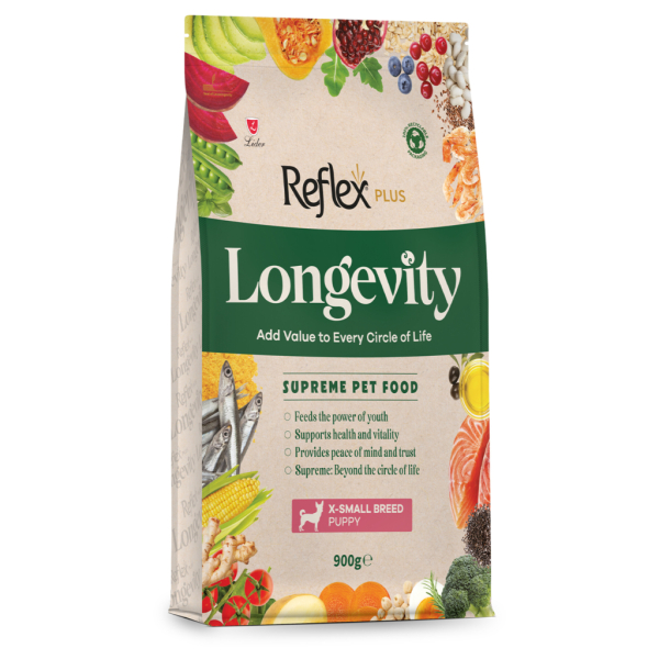 Reflex Plus Longevity Hipoalerjenik Çok Küçük Irk Yavru Köpek Maması 900gr - Reflex