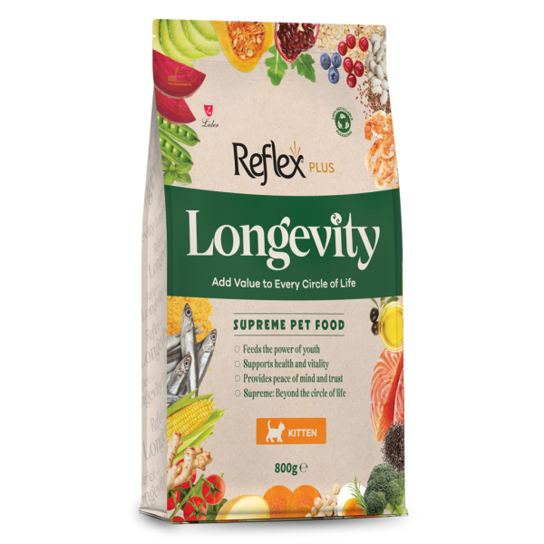 Reflex Plus Longevity Hipoalerjenik Yavru Kedi Maması 800gr - 1