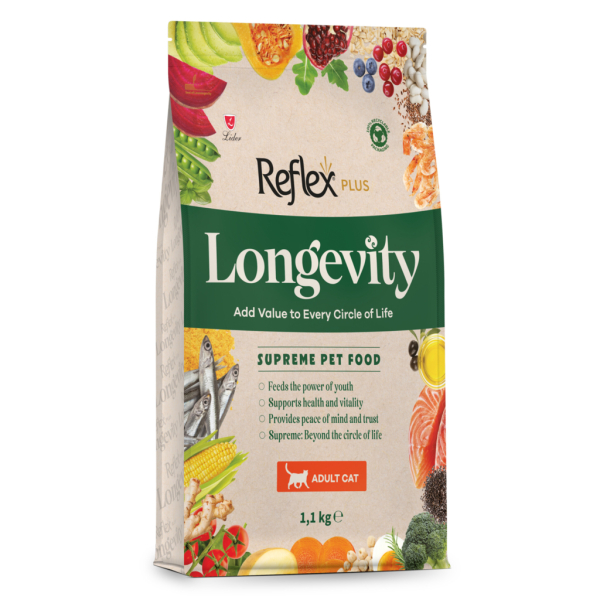Reflex Plus Longevity Hipoalerjenik Yetişkin Kedi Maması 1,1kg - Reflex