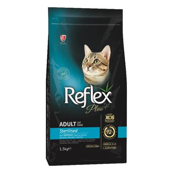 Reflex Plus Somonlu Kısırlaştırılmış Kedi Maması 8 kg - 1
