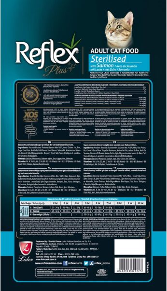 Reflex Plus Somonlu Kısırlaştırılmış Yetişkin Kedi Maması 1.5 Kg - 4