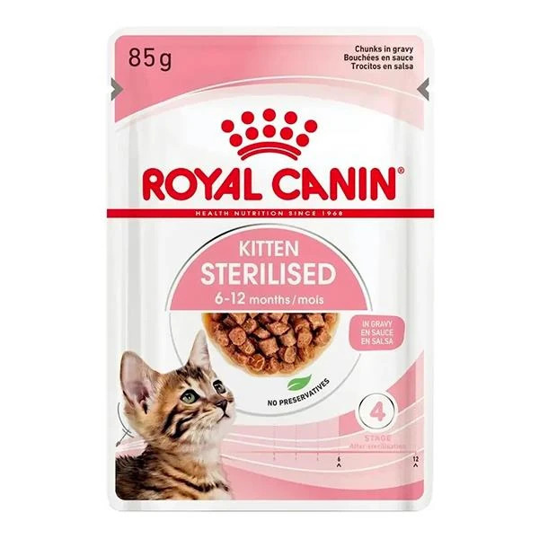 Royal Canin Kitten Sterilised Kısır Yavru Kedi Maması 85gr 12li Paket - Royal Canin